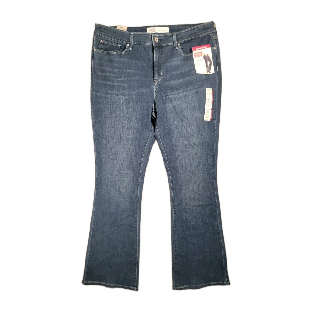 NWT Levis Signature Jeans Womens 18M Mid Rise Bootcut Simply Stretch Denim 18 34